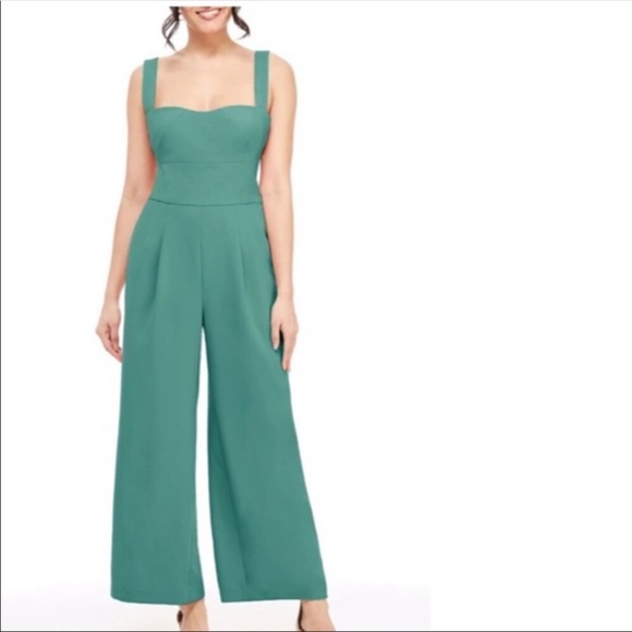 Gal Meets Glam Nicole Green Jumpsuit 12P - Picture 6 of 6